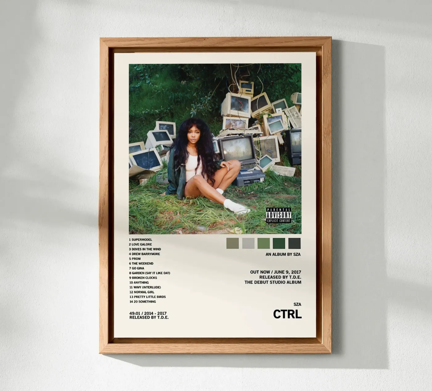 CTRL – SZA alluminio dibond da Attaboy Dsgn