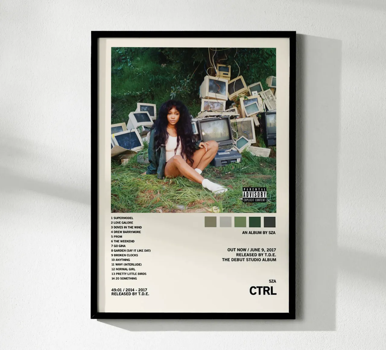 CTRL – SZA Poster von Attaboy Dsgn