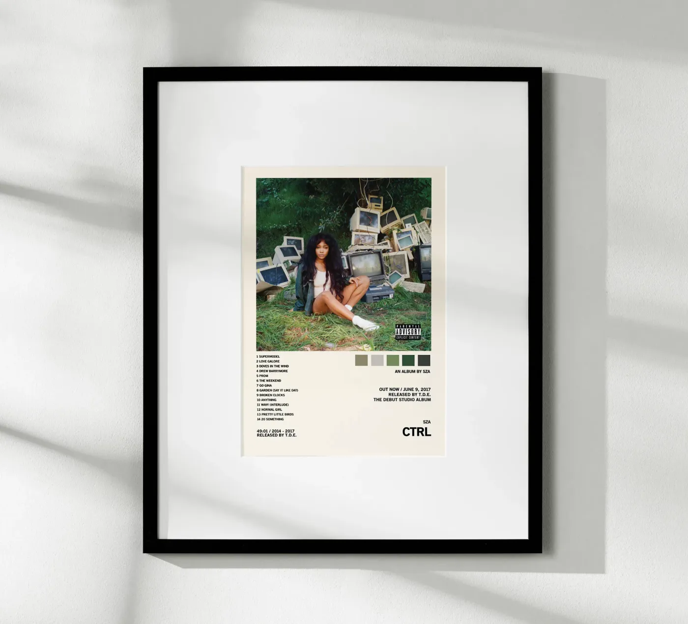 CTRL – SZA poster van Attaboy Dsgn