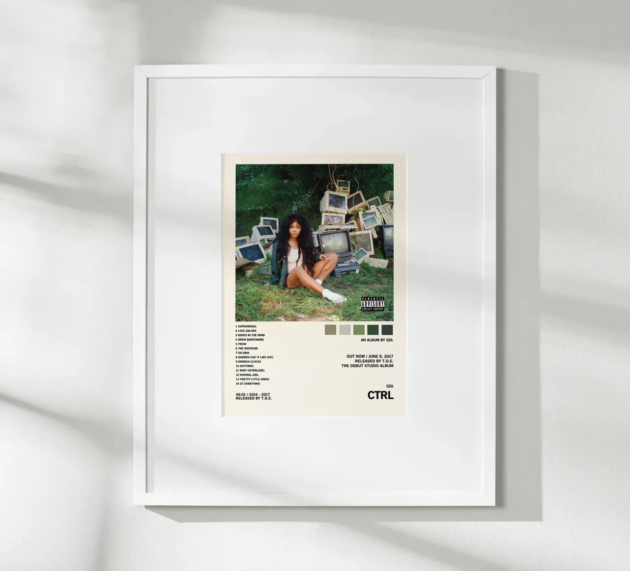 CTRL – SZA Poster von Attaboy Dsgn