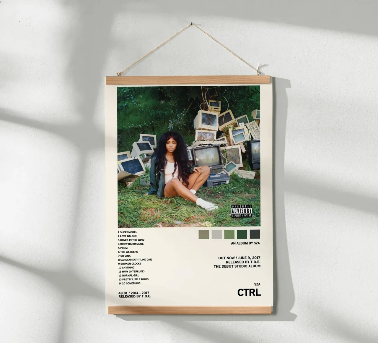 CTRL – SZA Poster von Attaboy Dsgn