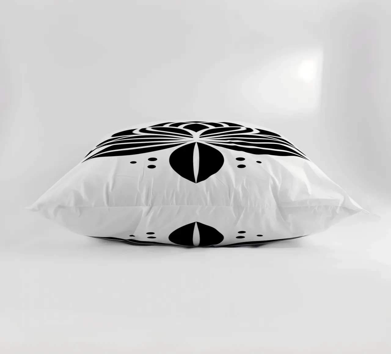 Lotus Serenity – Minimalist Line Art cuscino da Sivaro