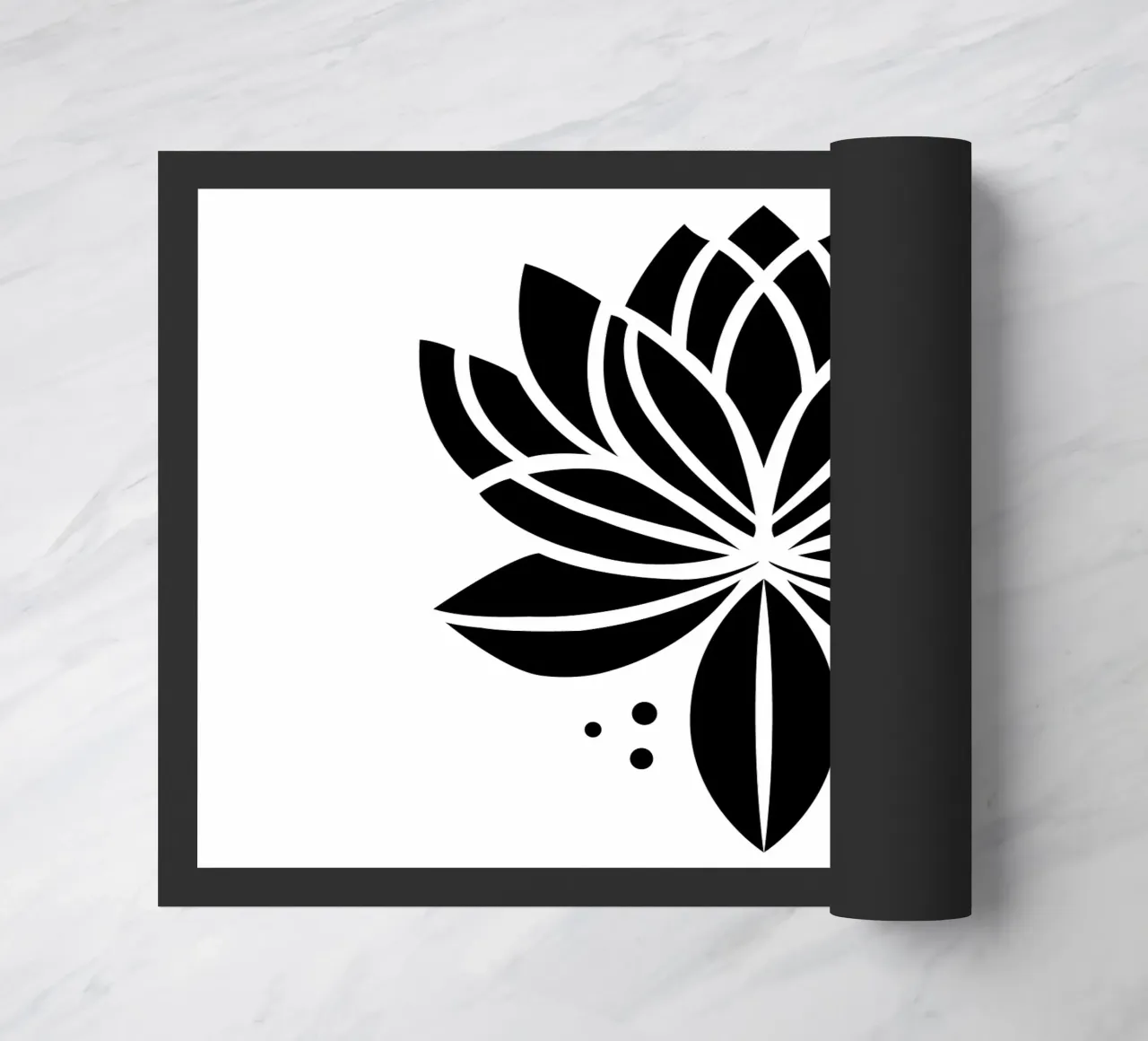Lotus Serenity – Minimalist Line Art zerbino da Sivaro