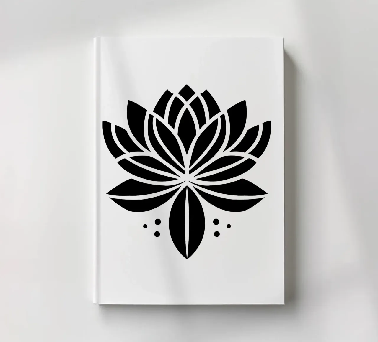 Lotus Serenity – Minimalist Line Art notebook by Sivaro