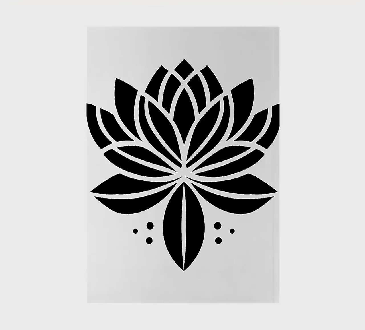 Lotus Serenity – Minimalist Line Art notebook by Sivaro