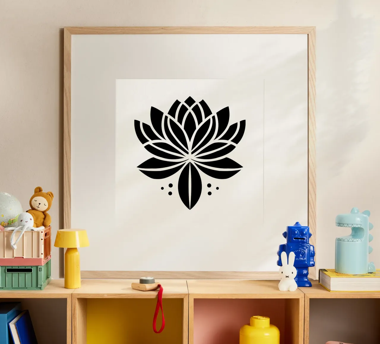 Lotus Serenity – Minimalist Line Art carta hahnemühle da Sivaro