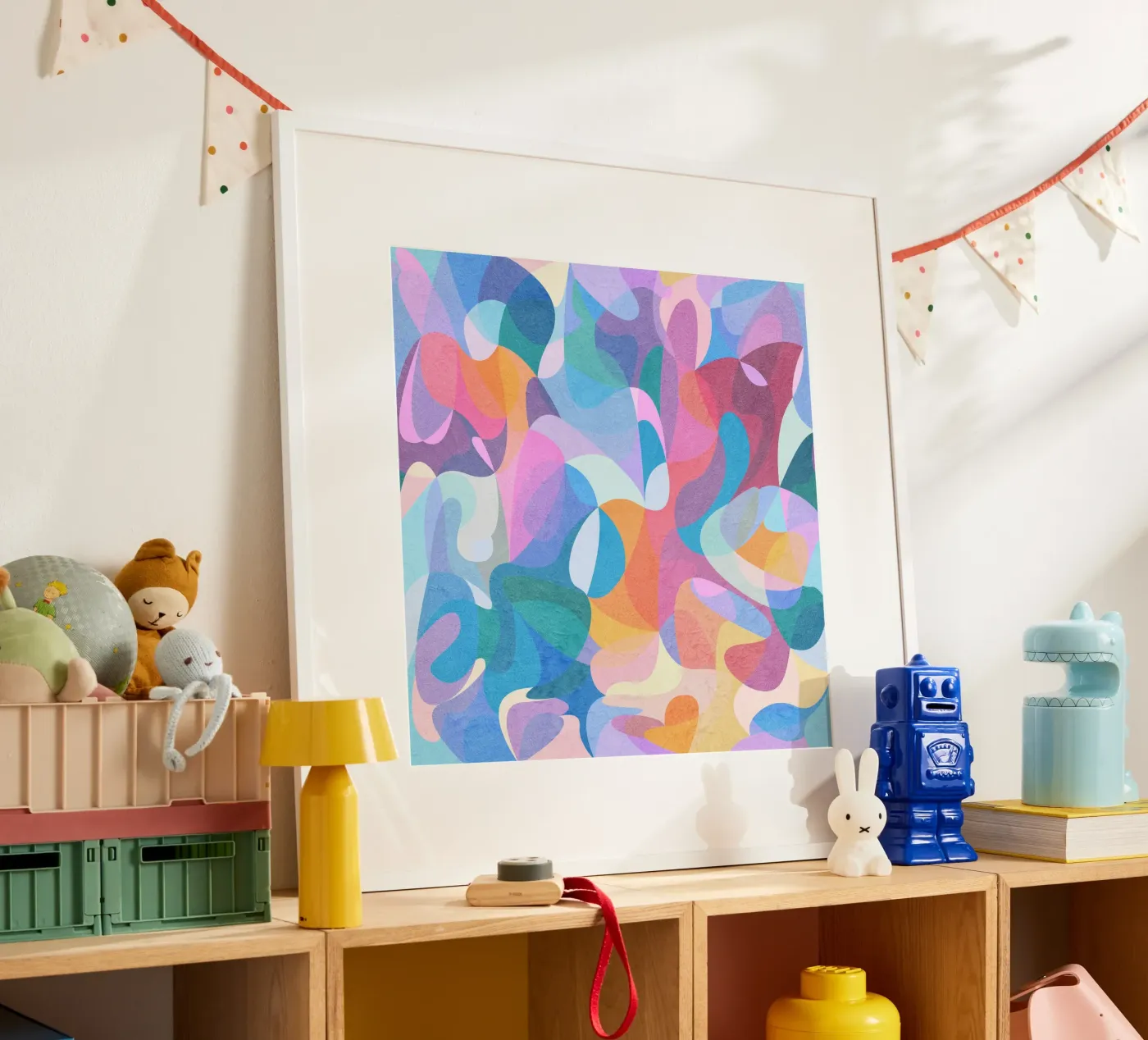 Die Farben Poster von Lines Inside