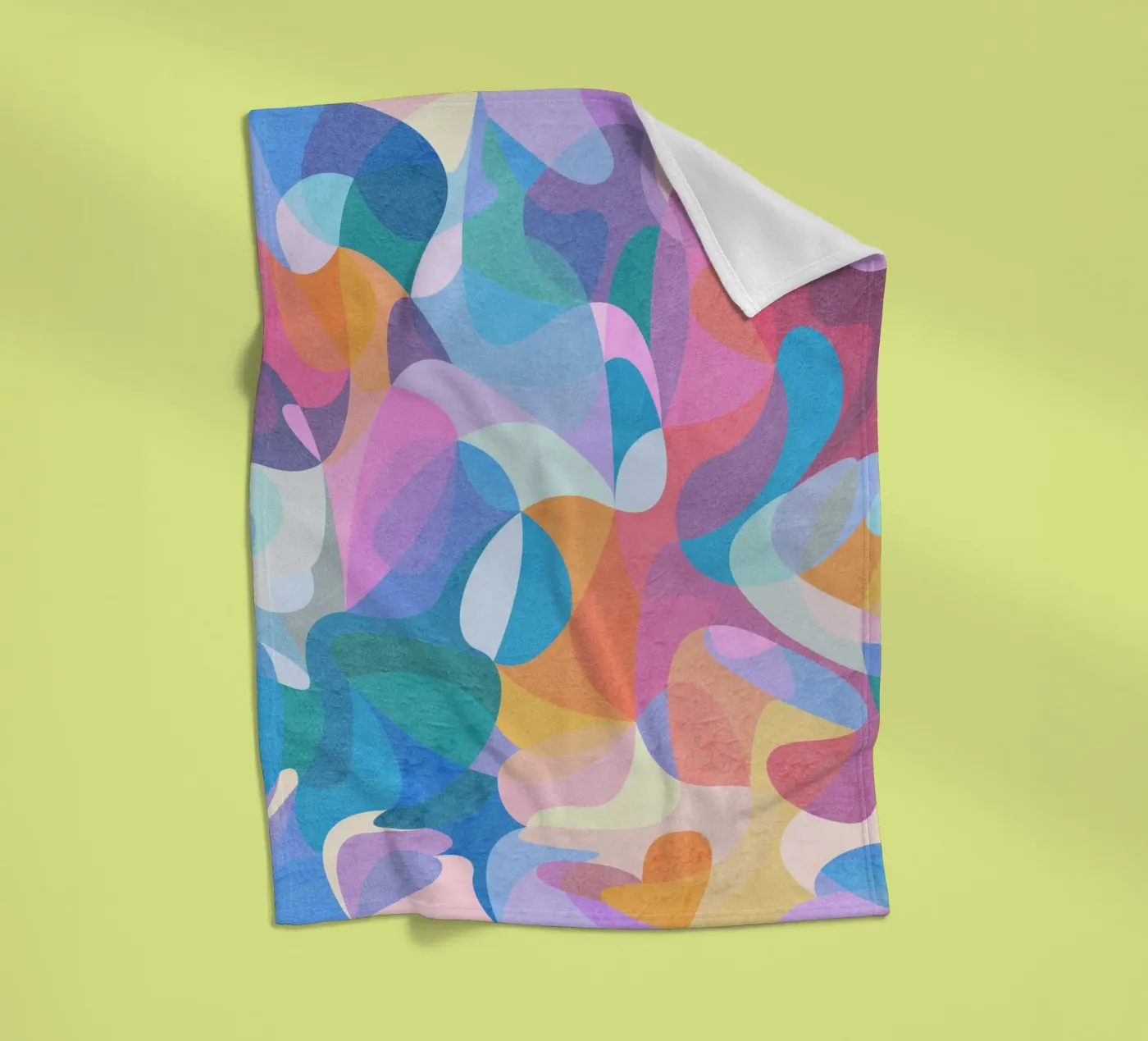 Die Farben Fleecedecke von Abstract Joy