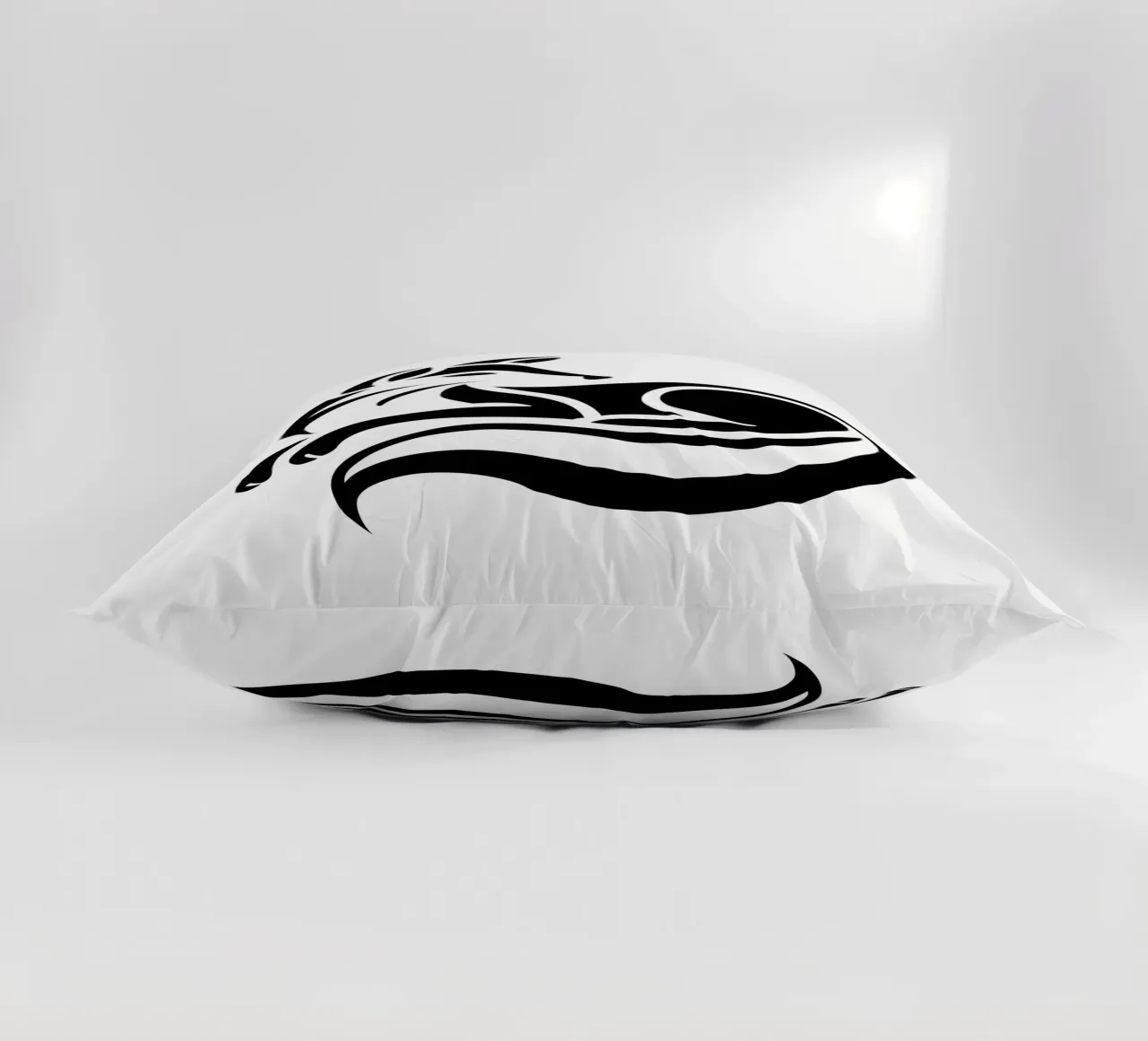 Silent Fox – Minimalist Line Art cuscino da Sivaro