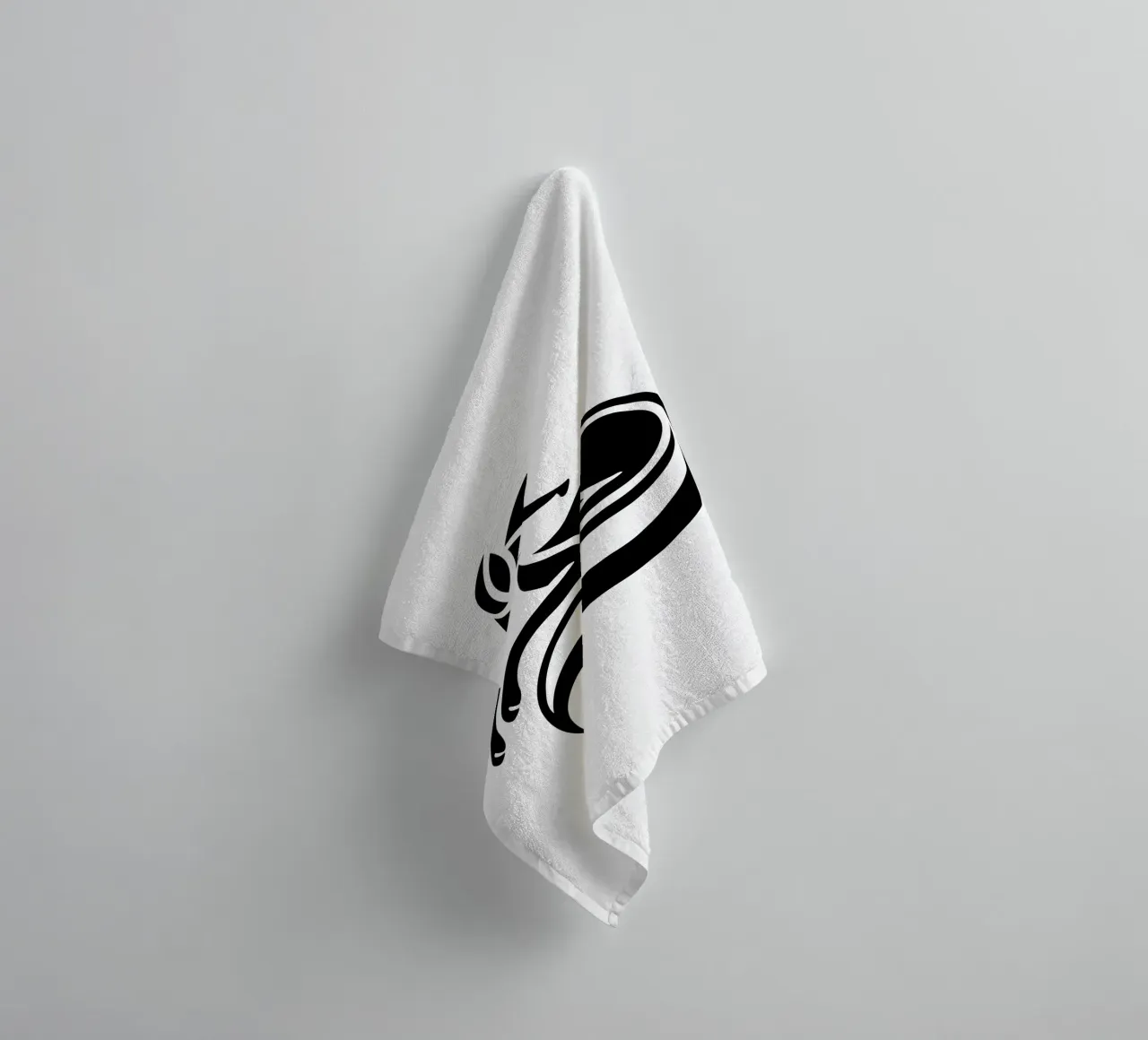 Silent Fox – Minimalist Line Art asciugamano da bagno da Sivaro