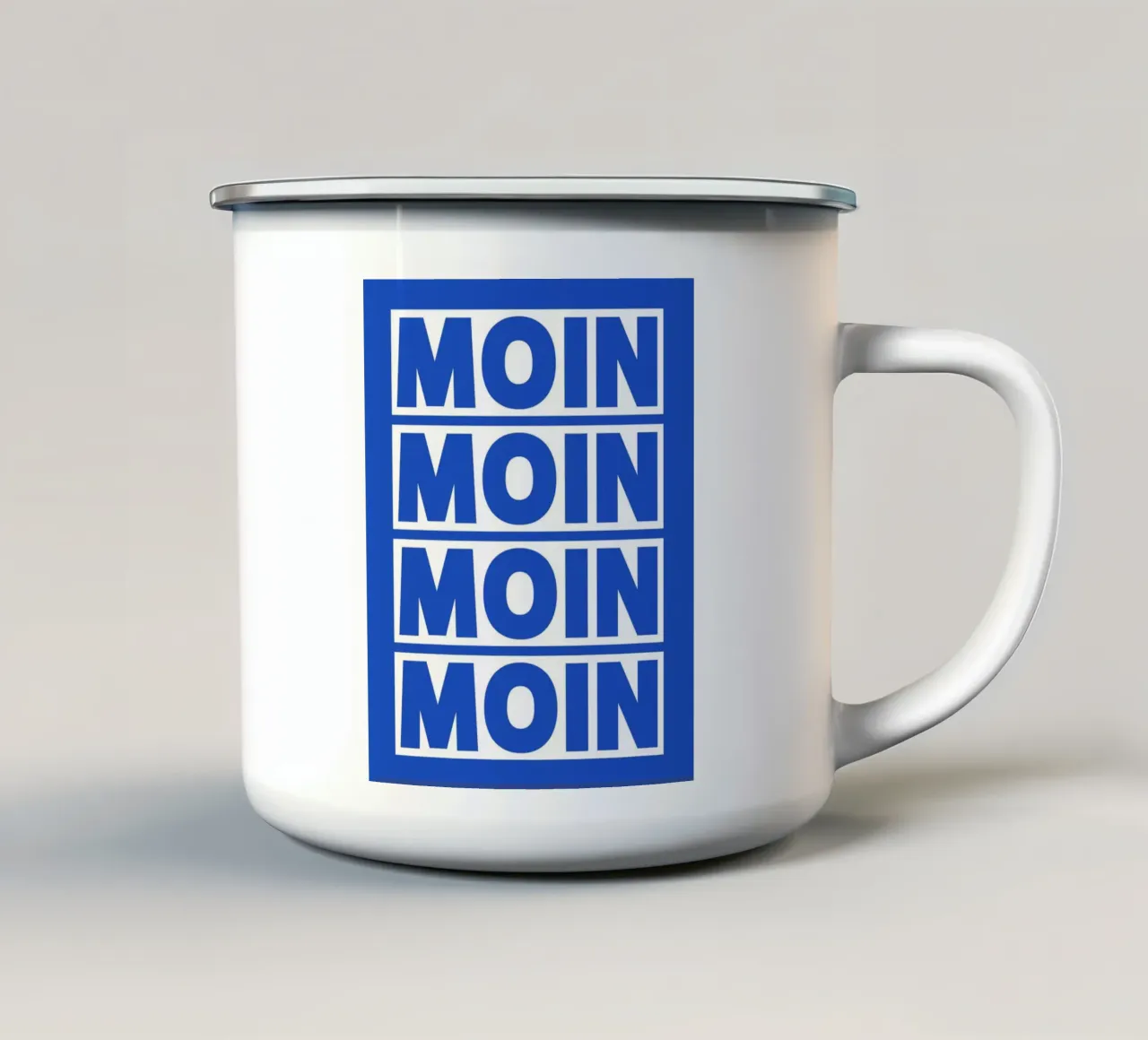 moin moin mug en émail de Ambition Wall