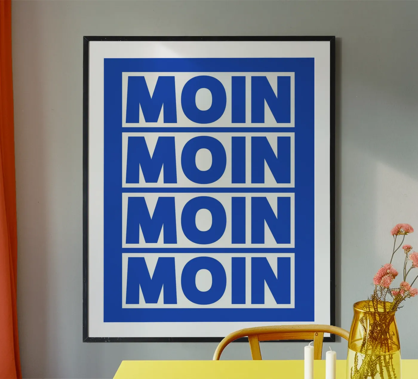 moin moin poster van pixelflow