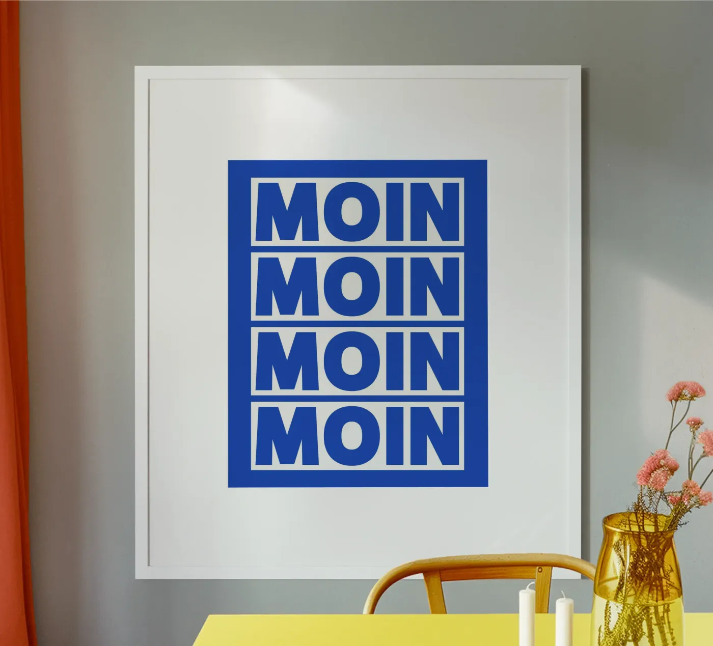 moin moin poster van pixelflow
