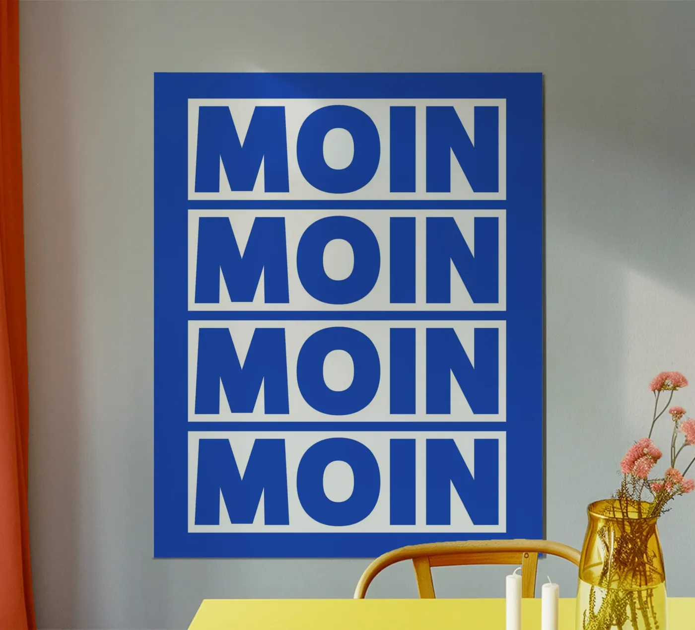 moin moin poster van pixelflow
