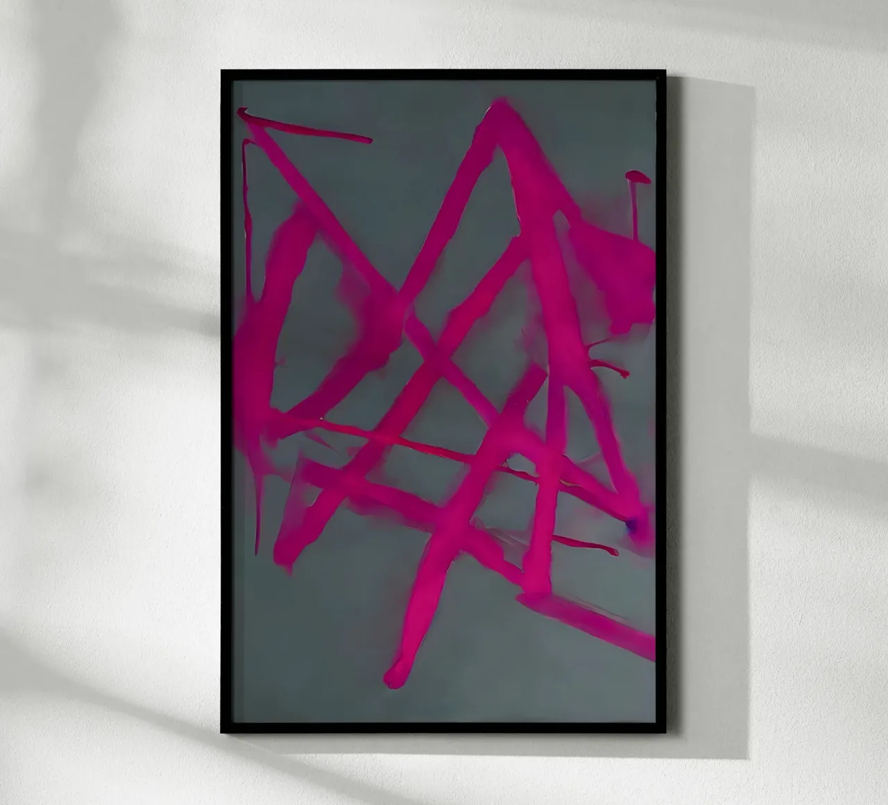 Murale astratto IV poster con telaio in legno da ArtDesign by KBK