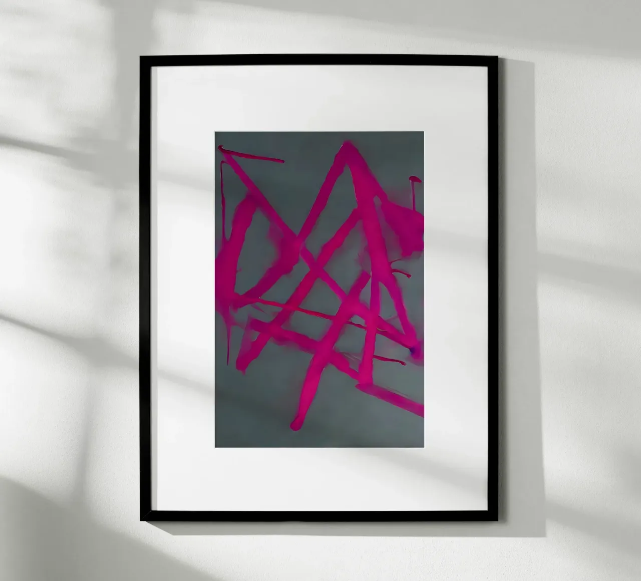Murale astratto IV poster con telaio in legno da ArtDesign by KBK