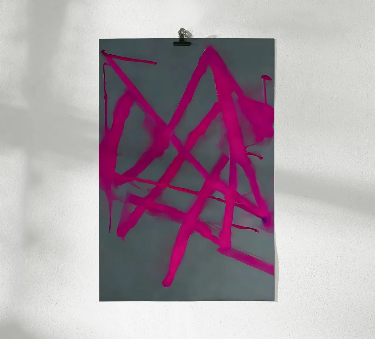 Murale astratto IV poster con telaio in legno da ArtDesign by KBK