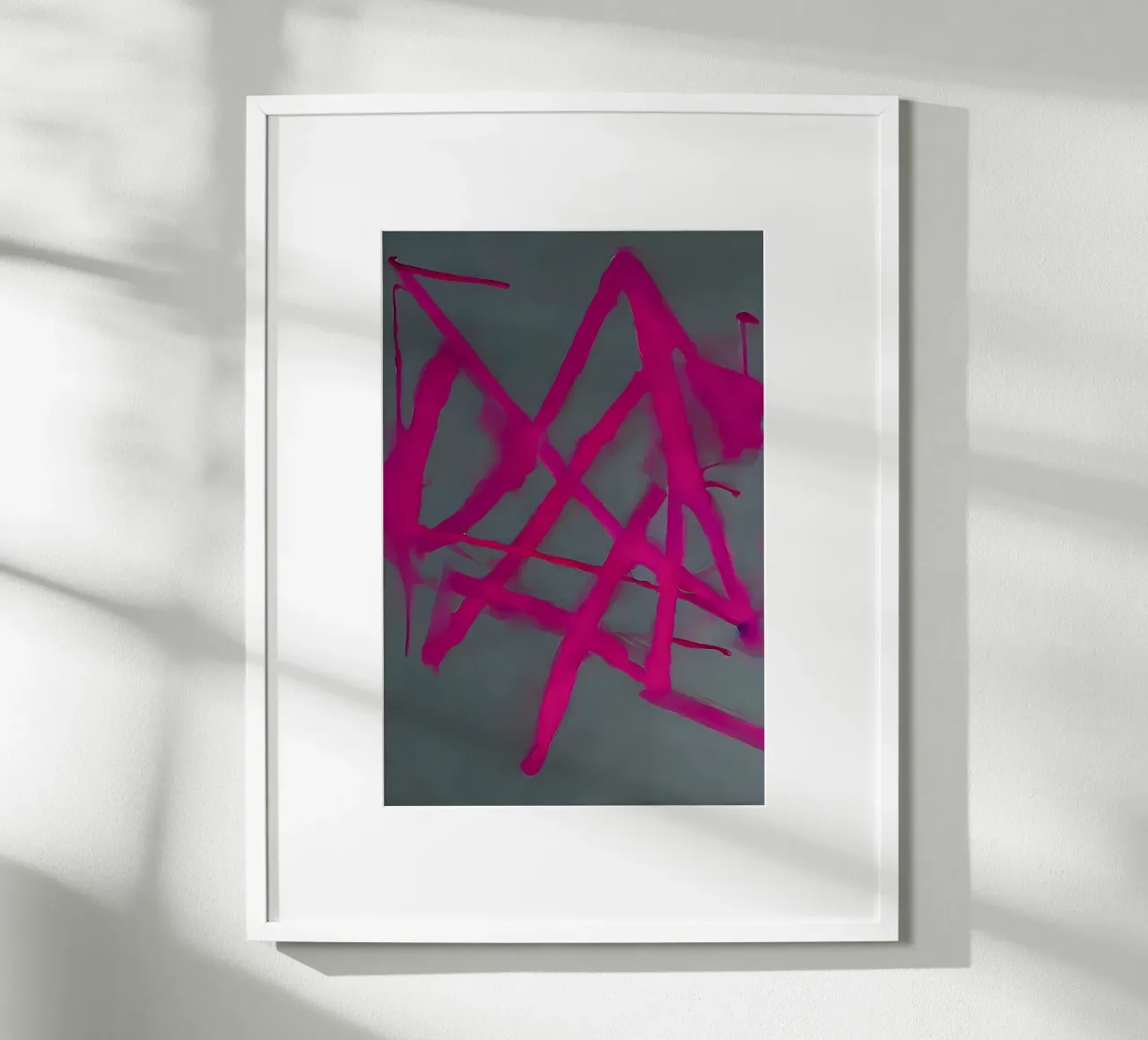 Murale astratto IV poster con telaio in legno da ArtDesign by KBK