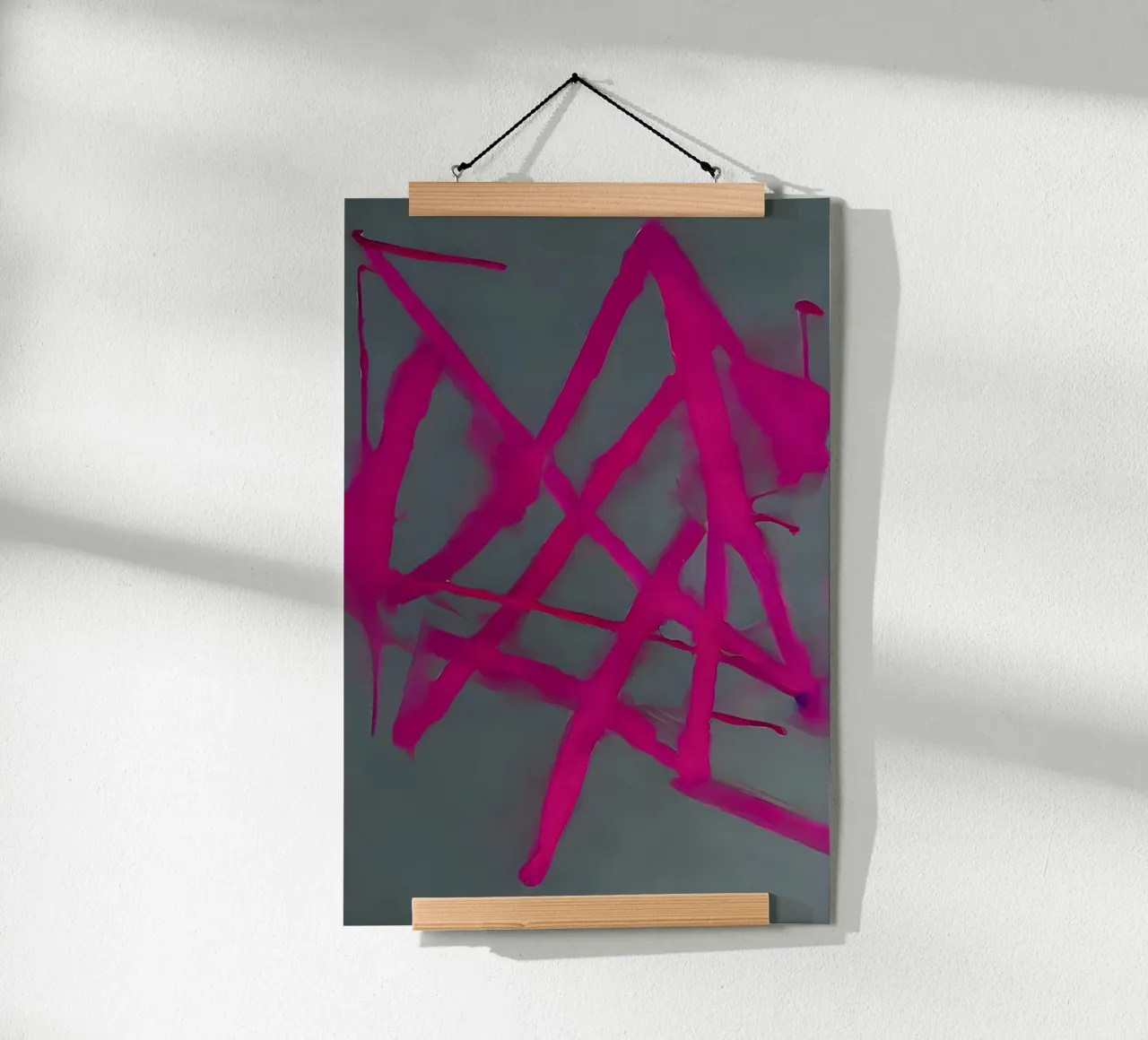 Murale astratto IV poster con telaio in legno da ArtDesign by KBK