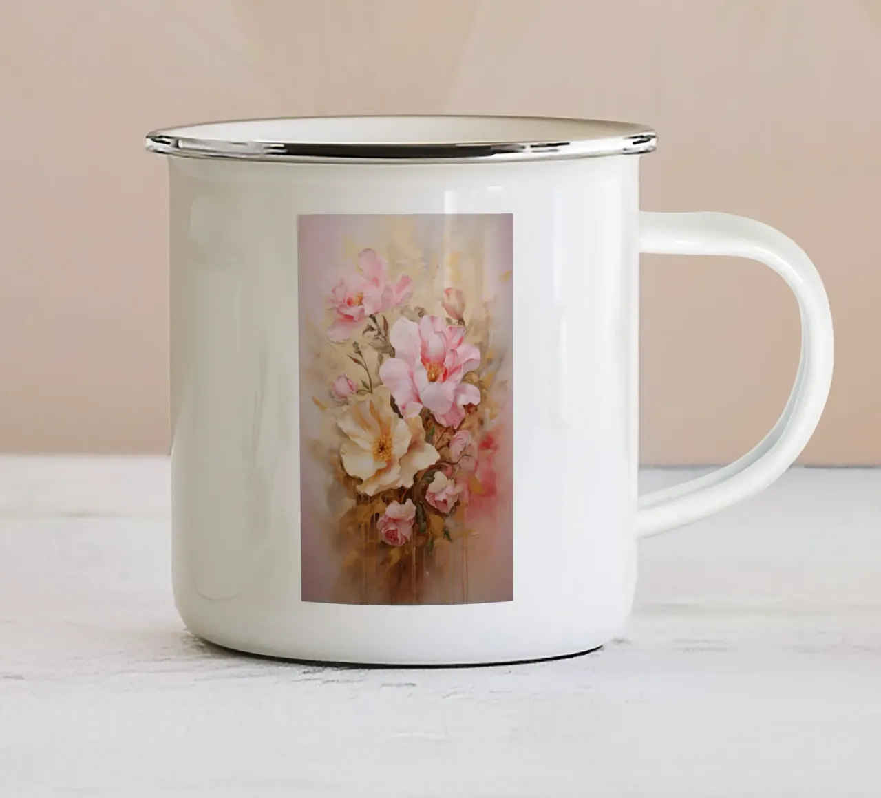 Arte da parete di Imagine tazza in smalto da Imagine