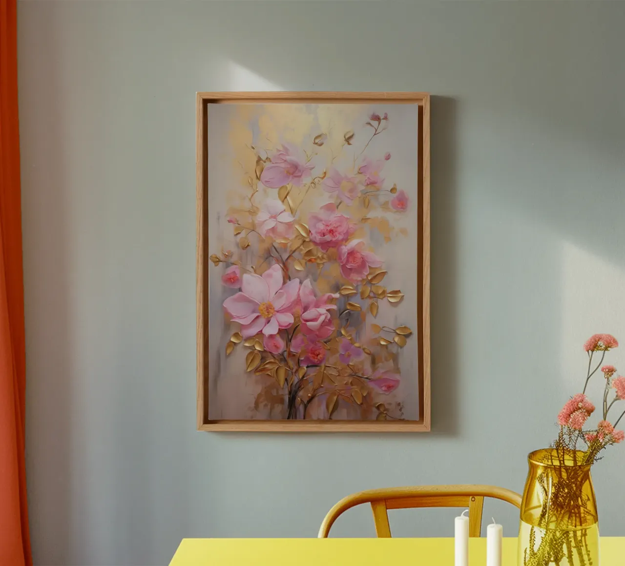 Muurkunst van Imagine canvas met Baklijst van Imagine