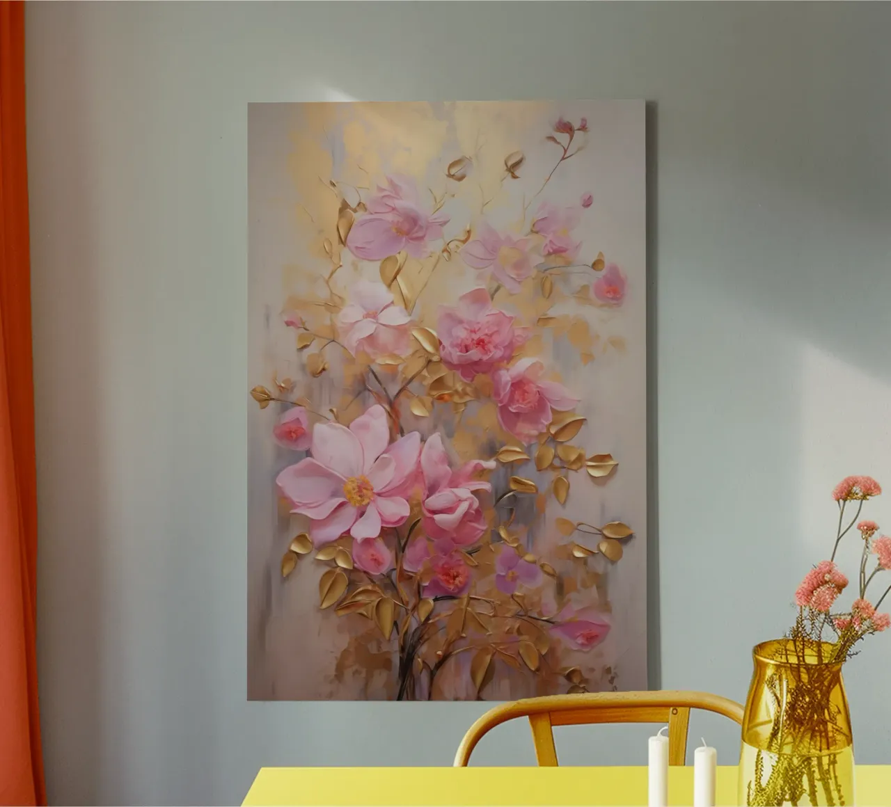 Muurkunst van Imagine canvas met Baklijst van Imagine