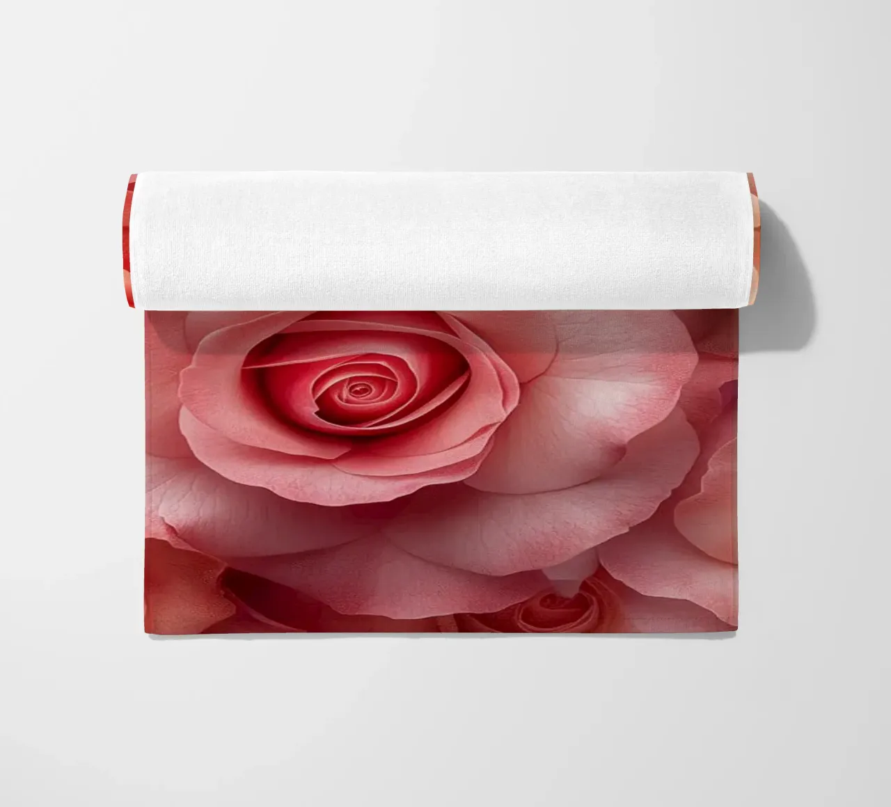 Rose rosse telo mare da Imagine
