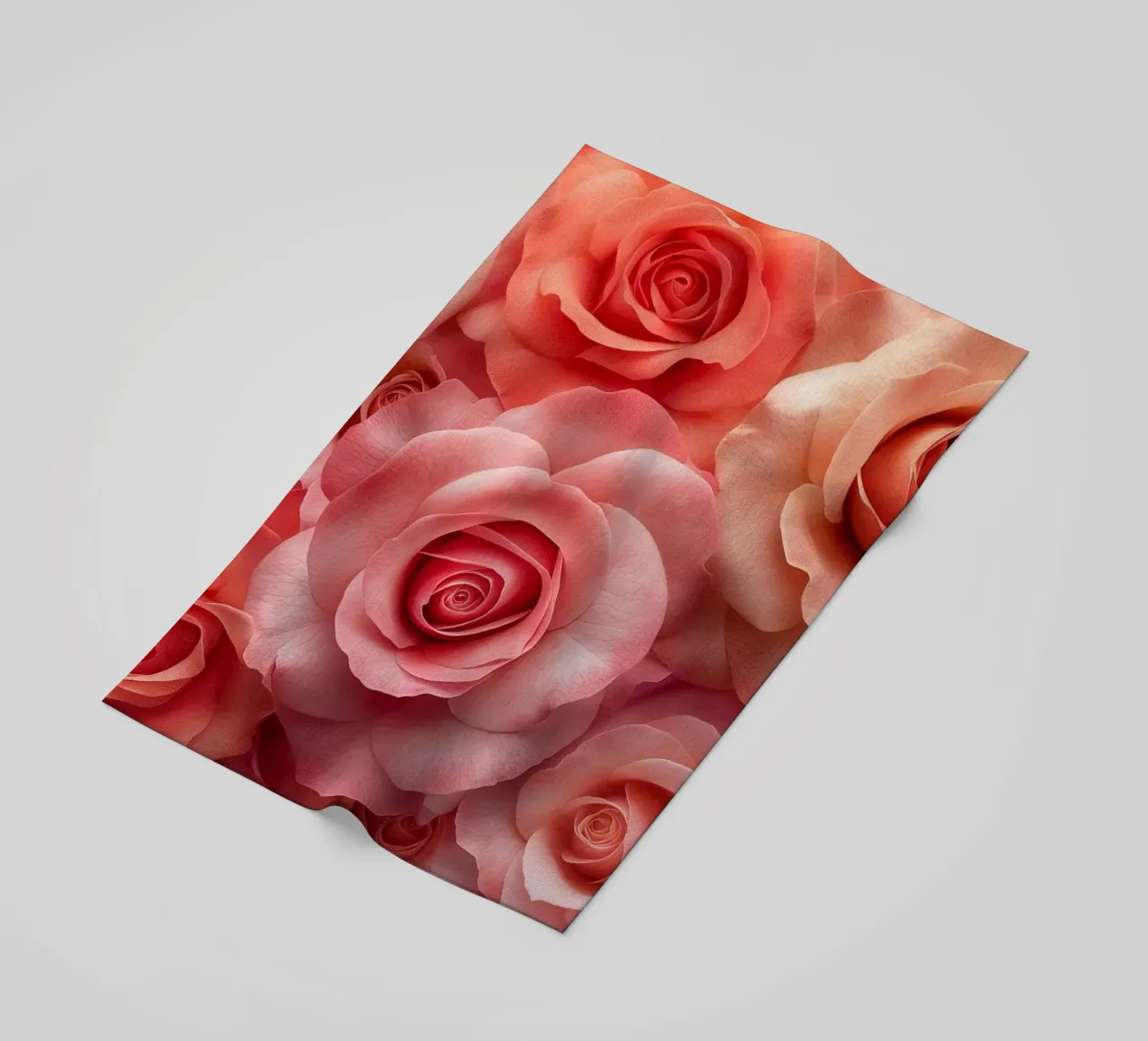 Rose rosse telo mare da Imagine
