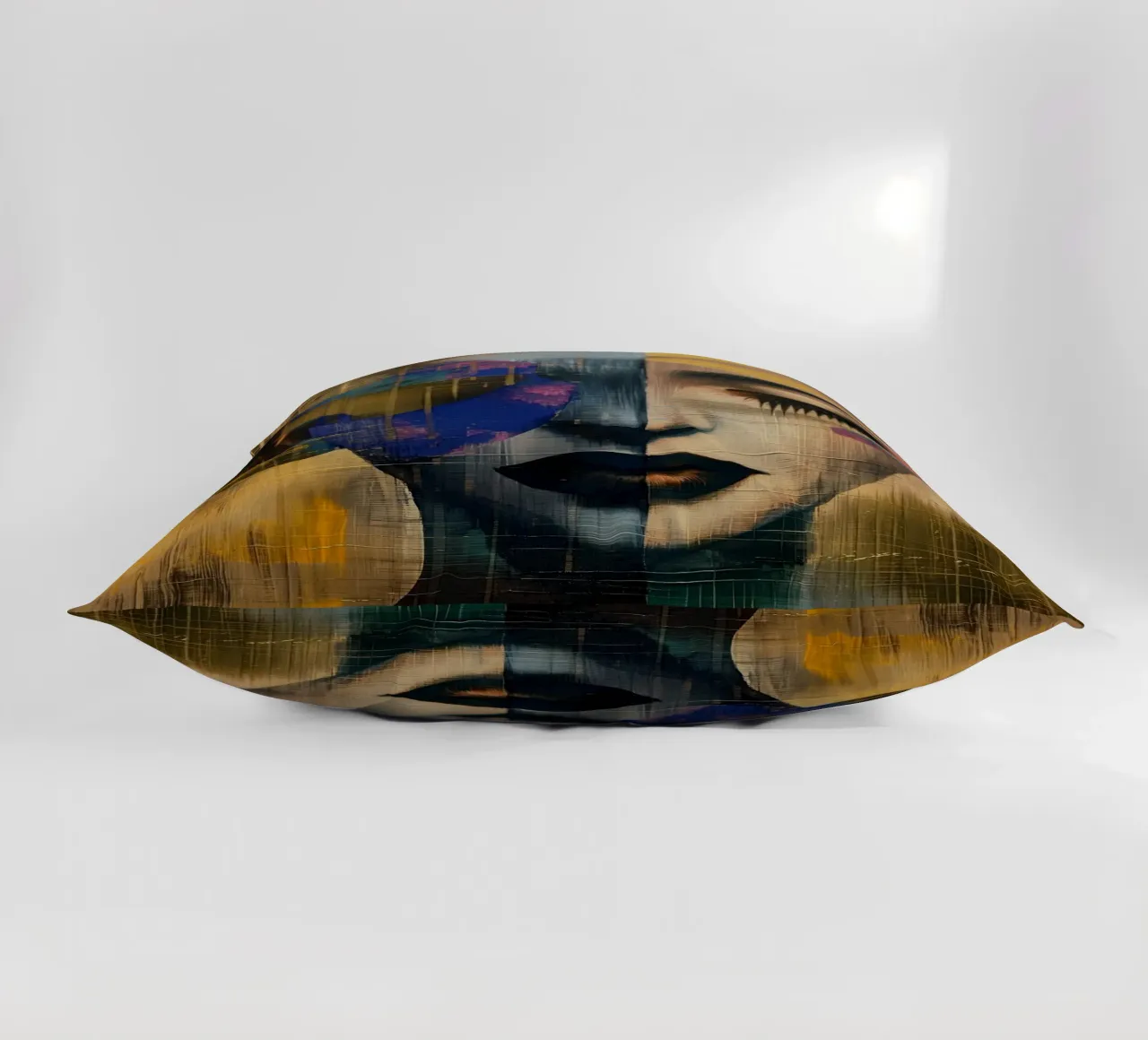 Abstract woman decorative cushion by Imagine