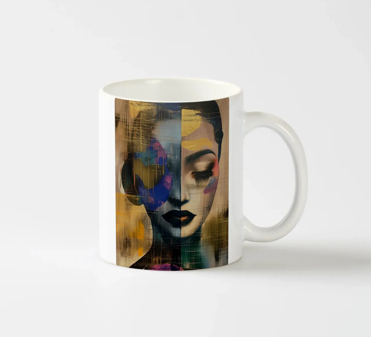 Abstract vrouw keramische mok van Imagine