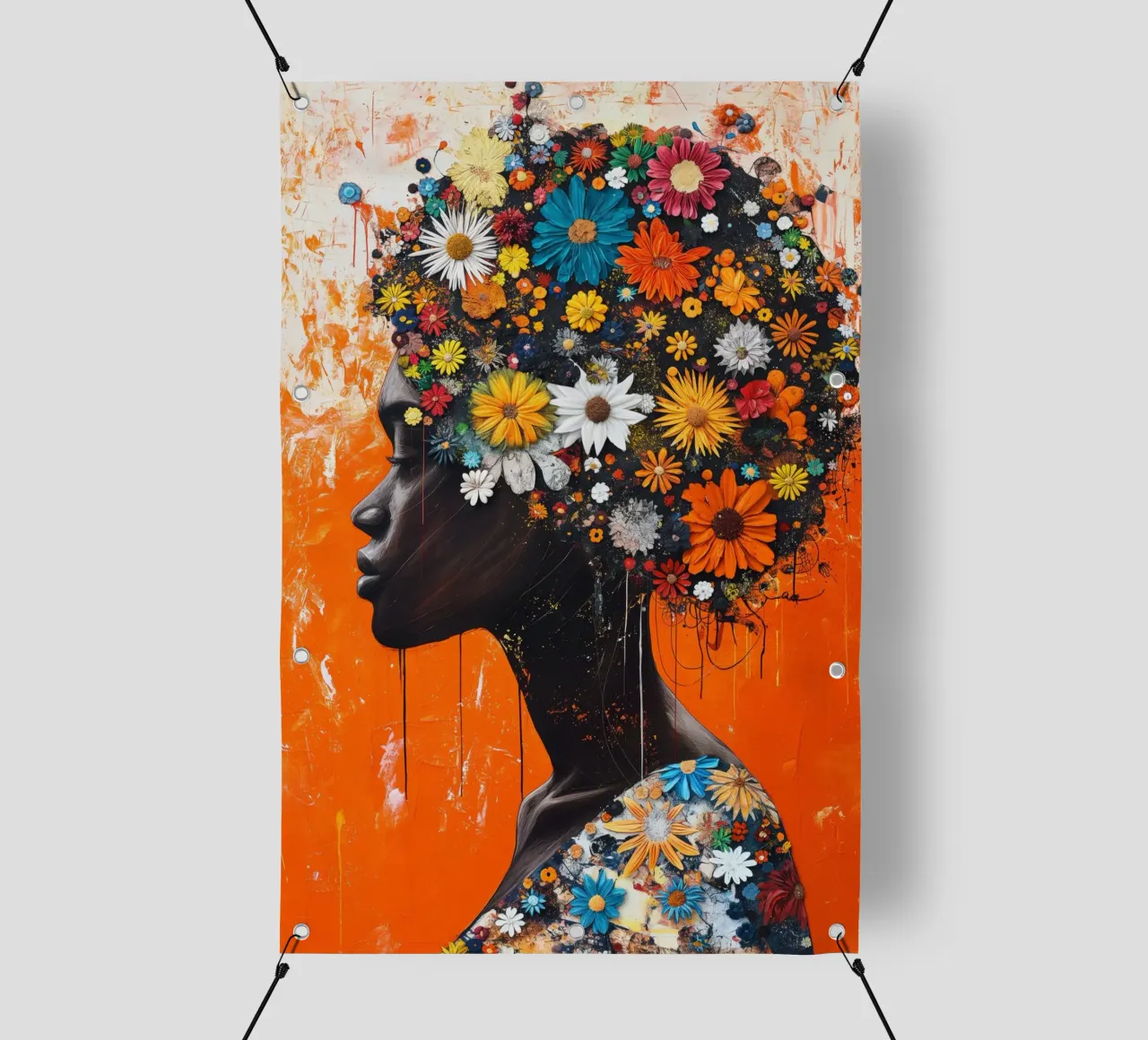 Donna africana telo in pvc da Imagine