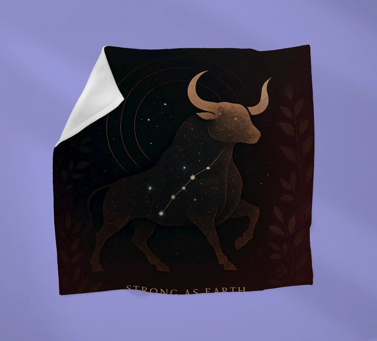 Celestial Taurus: Earth's Steadfast Star coperta in pile da Mosaic Dialogue