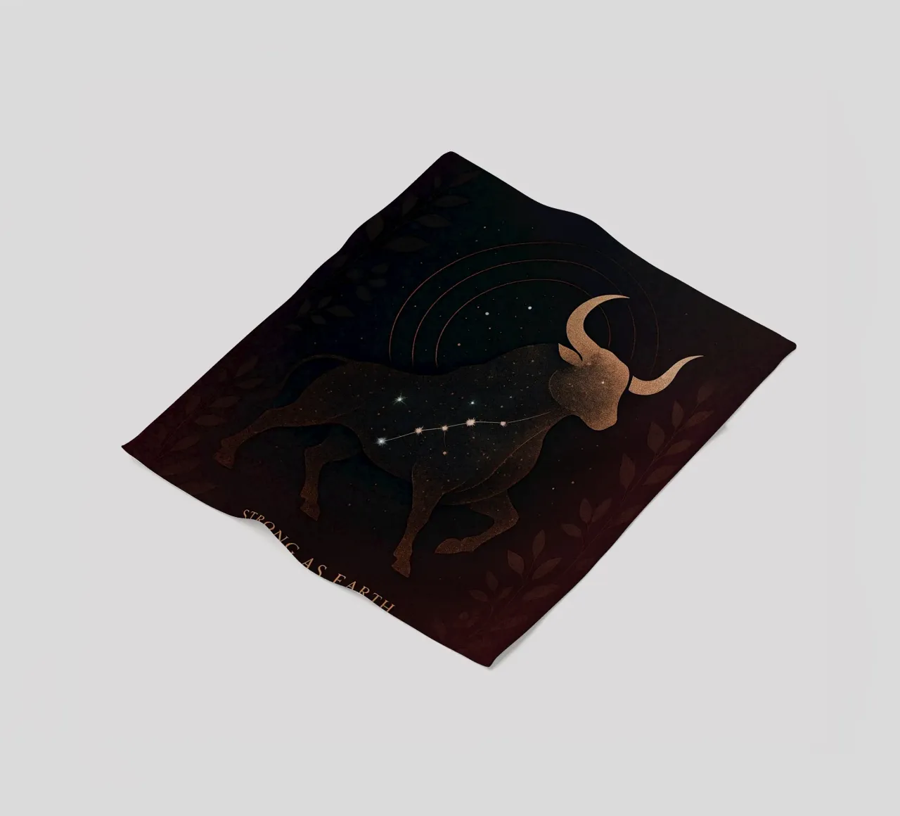 Celestial Taurus: Earth's Steadfast Star coperta in pile da Mosaic Dialogue