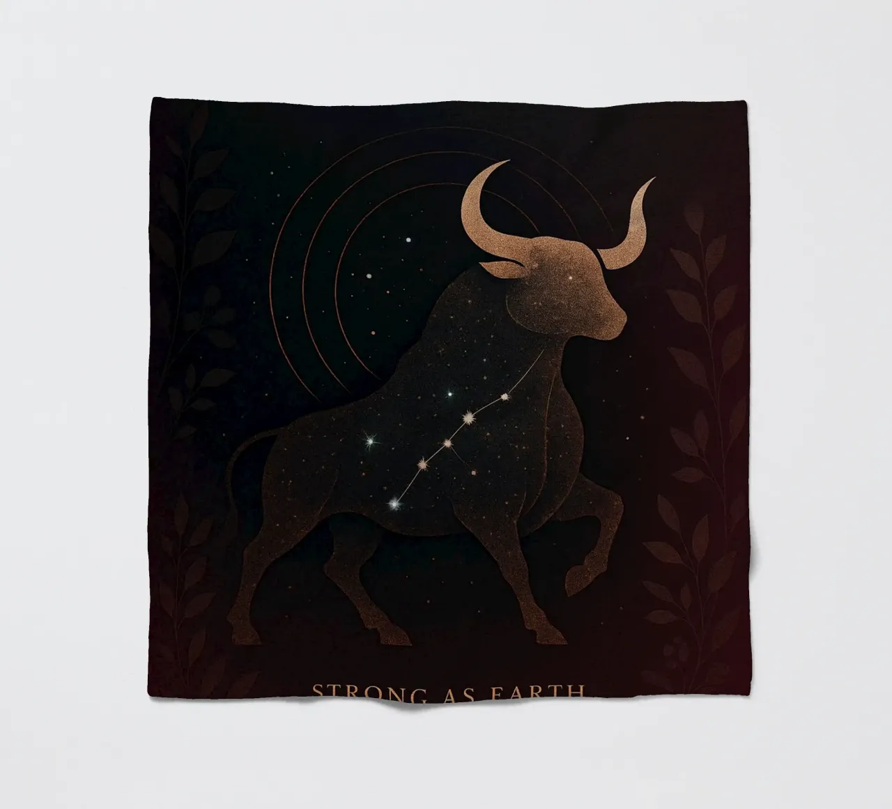 Celestial Taurus: Earth's Steadfast Star coperta in pile da Mosaic Dialogue