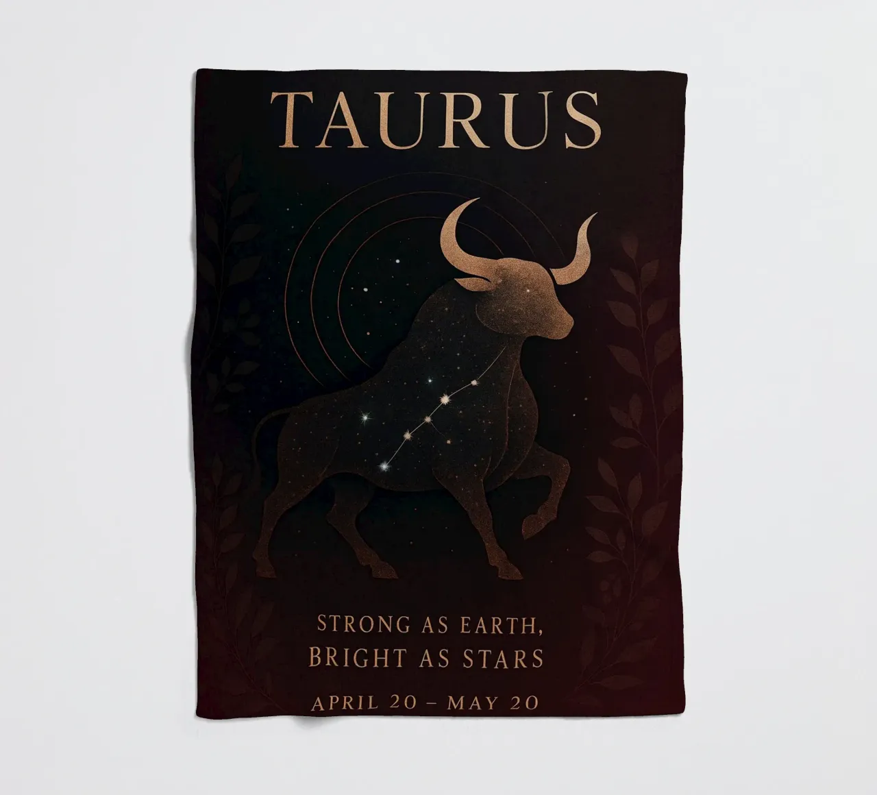 Celestial Taurus: Earth's Steadfast Star coperta in pile da Mosaic Dialogue