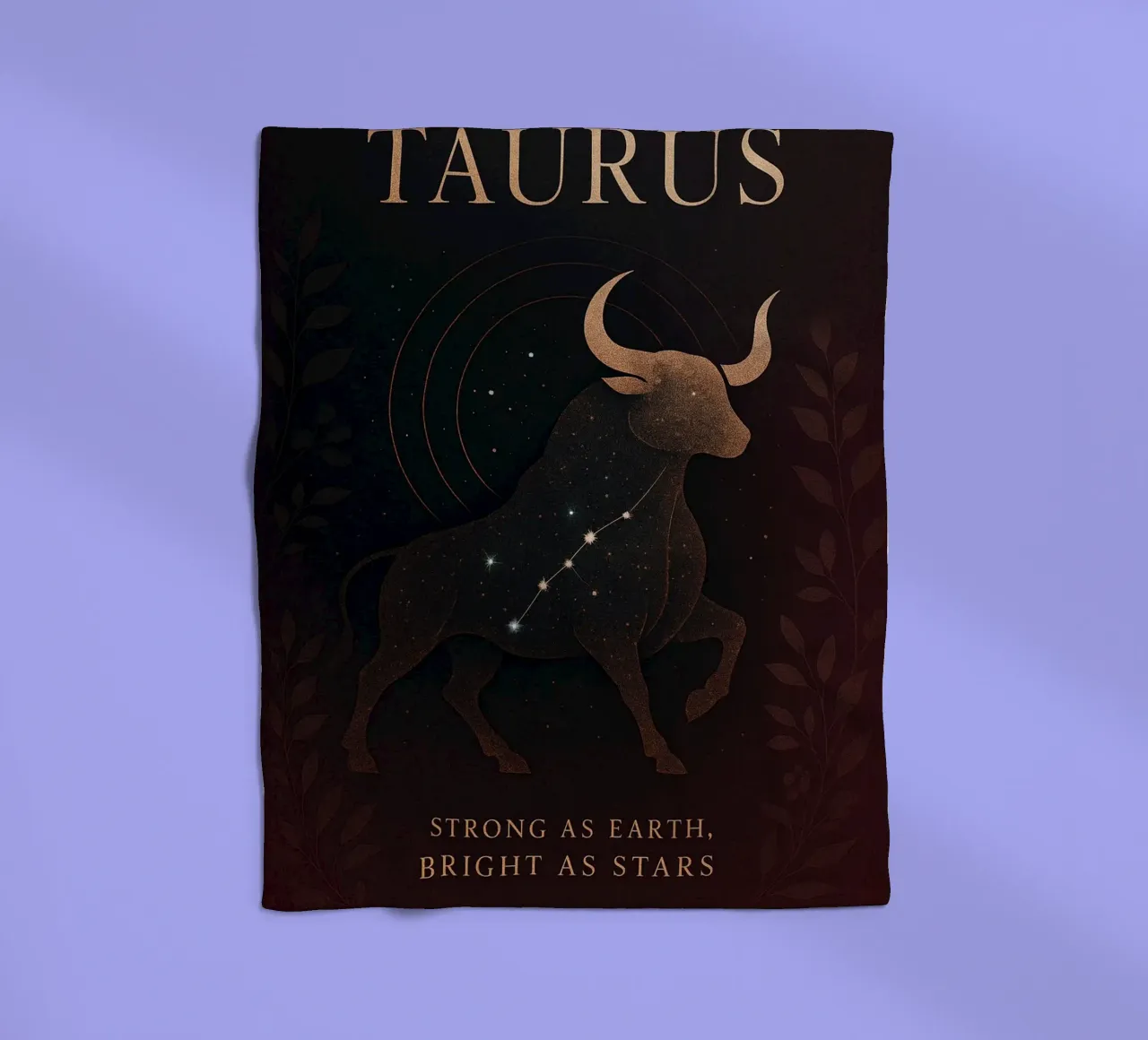 Celestial Taurus: Earth's Steadfast Star coperta in pile da Mosaic Dialogue