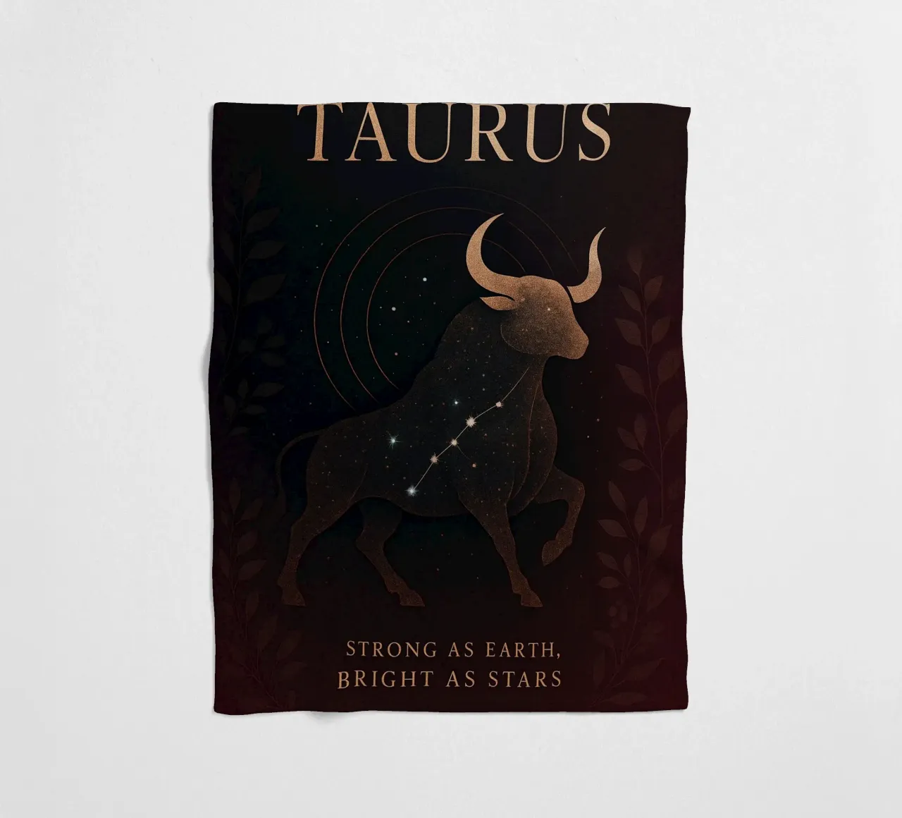 Celestial Taurus: Earth's Steadfast Star coperta in pile da Mosaic Dialogue