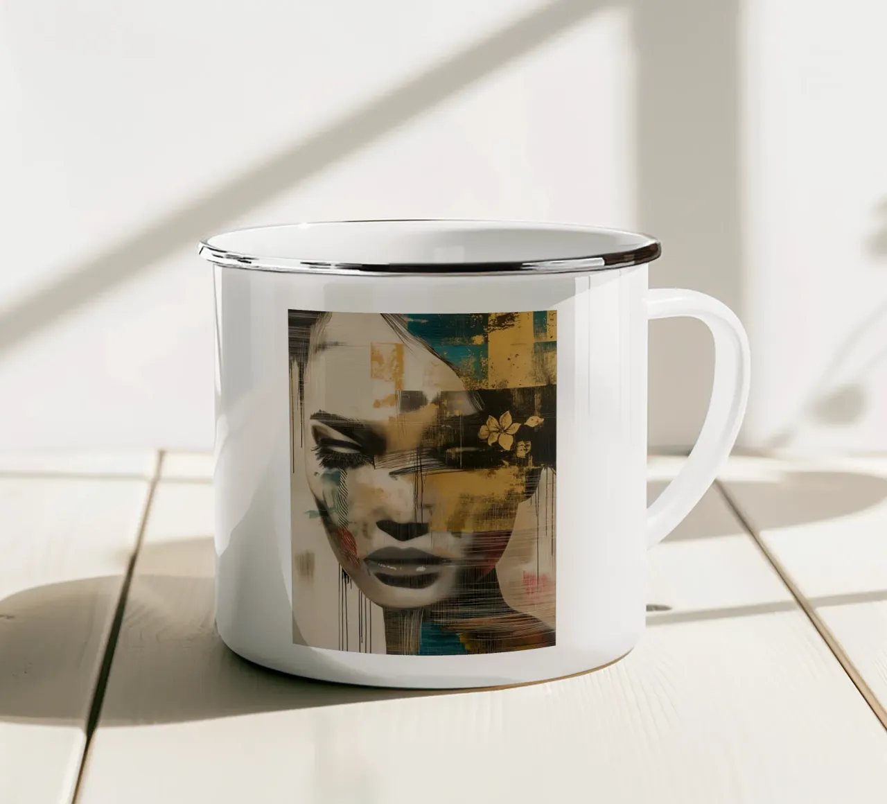 Arte da parete di Imagine tazza in smalto da Imagine