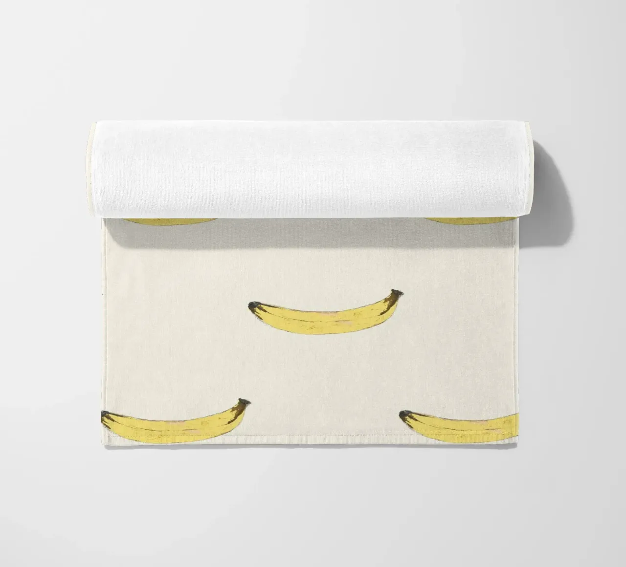 Little Bananas beach towel by Miriam Dück Pattern Design & Art
