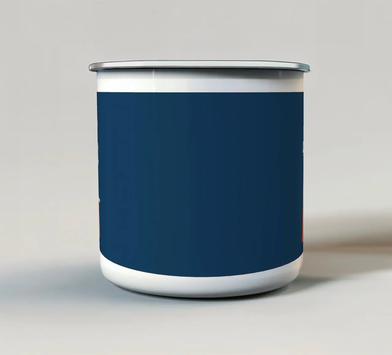 Faro e gabbiani tazza in smalto da Curious Canvas