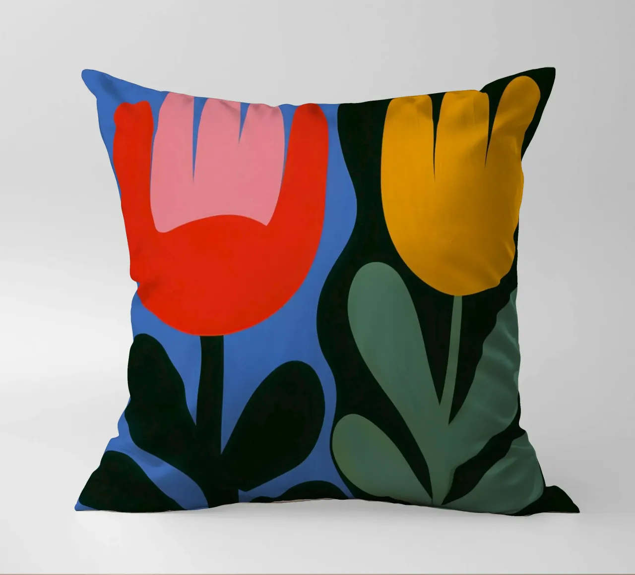 Botanical day-night balance decorative cushion by Autofocus