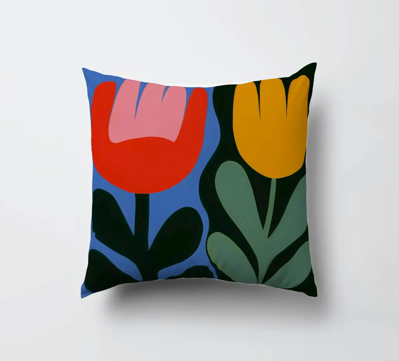 Botanical day-night balance decorative cushion by Autofocus