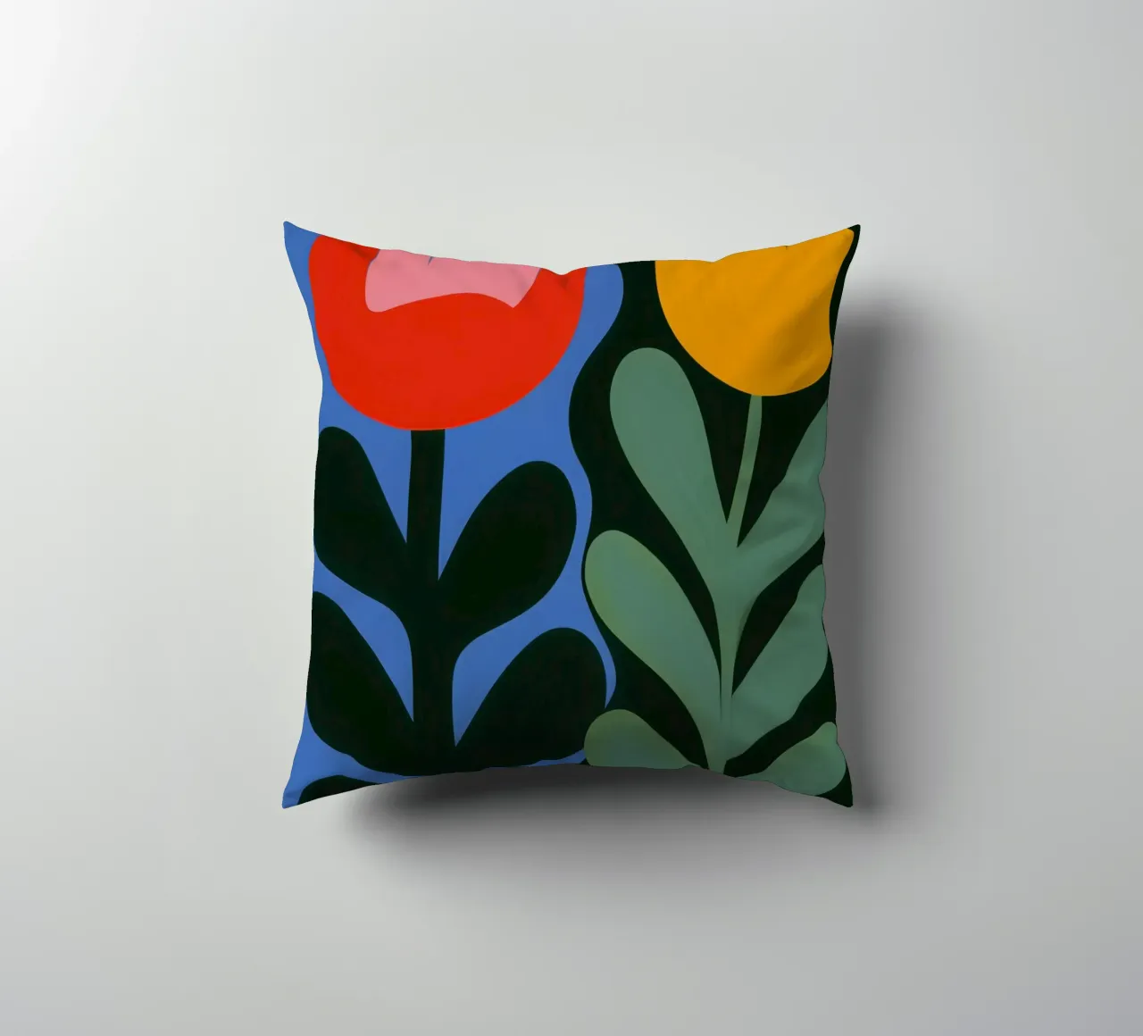 Botanical day-night balance decorative cushion by Autofocus