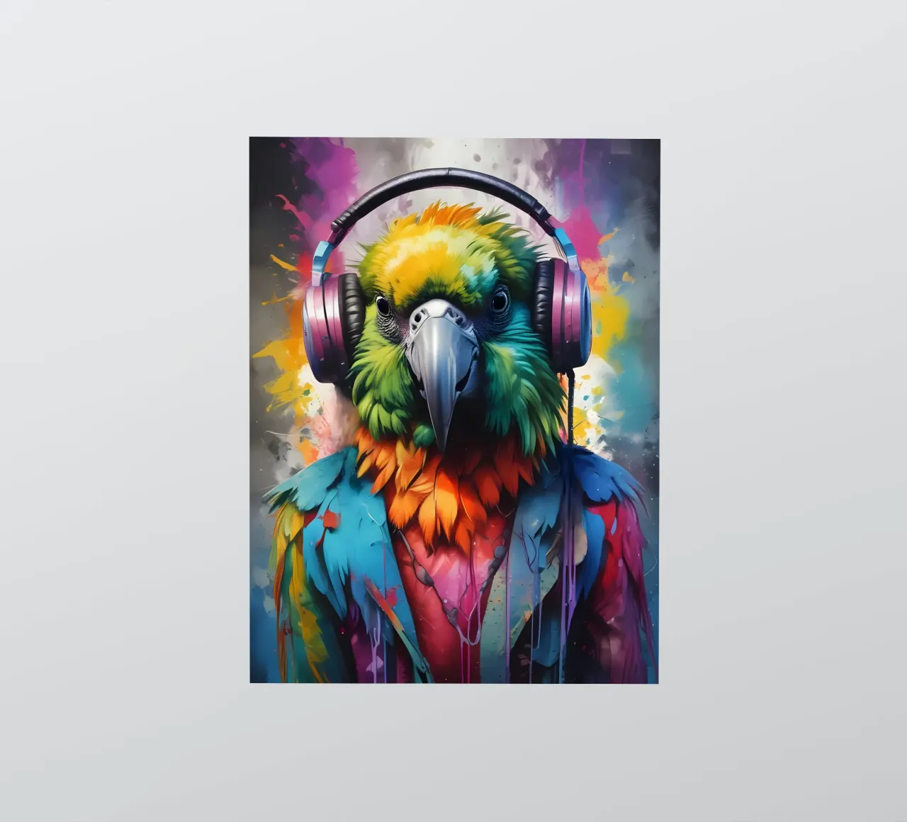 Parrot meloman sticker by MakArena
