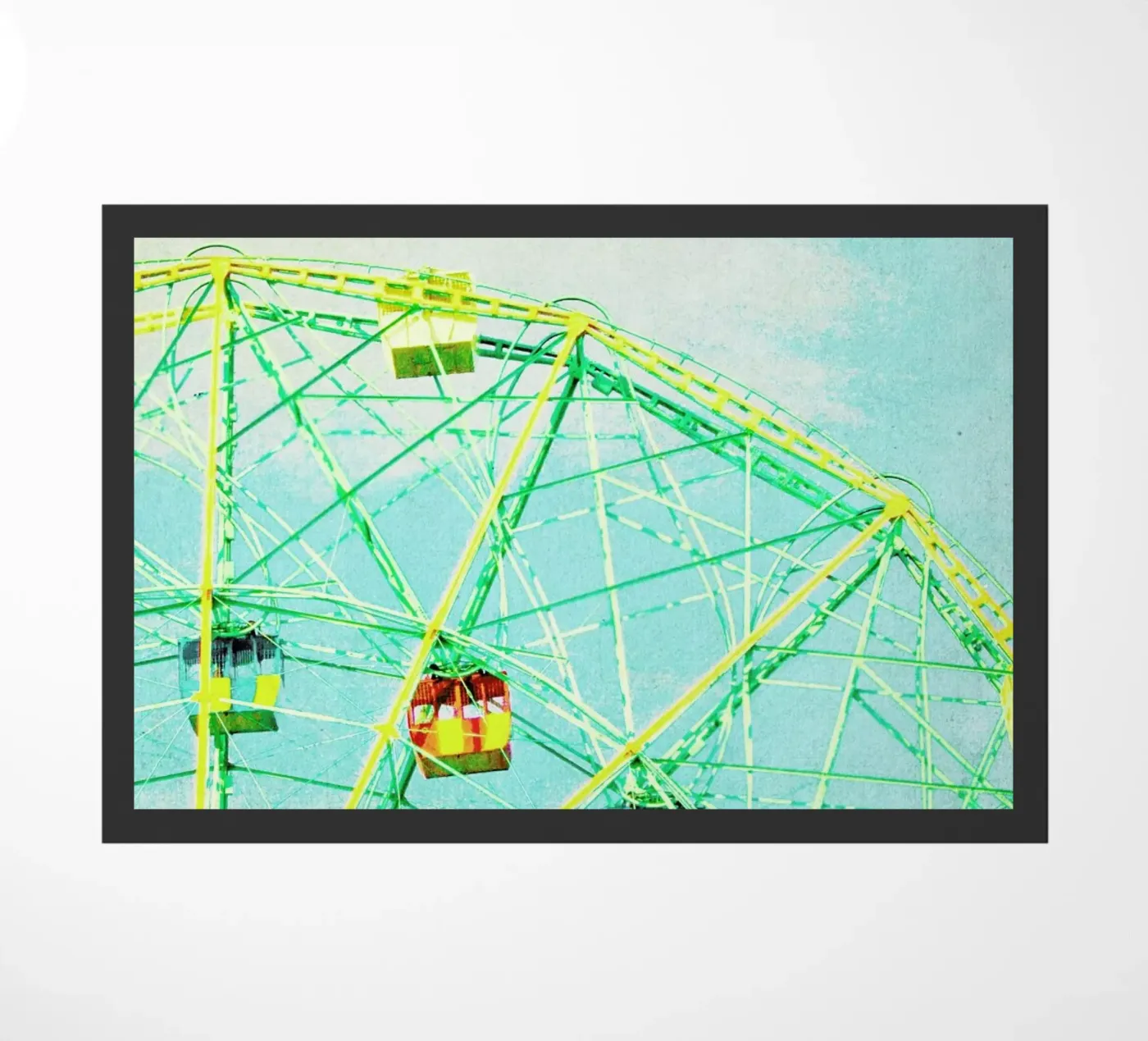 Ferris Wheel doormat by Mina Teslaru