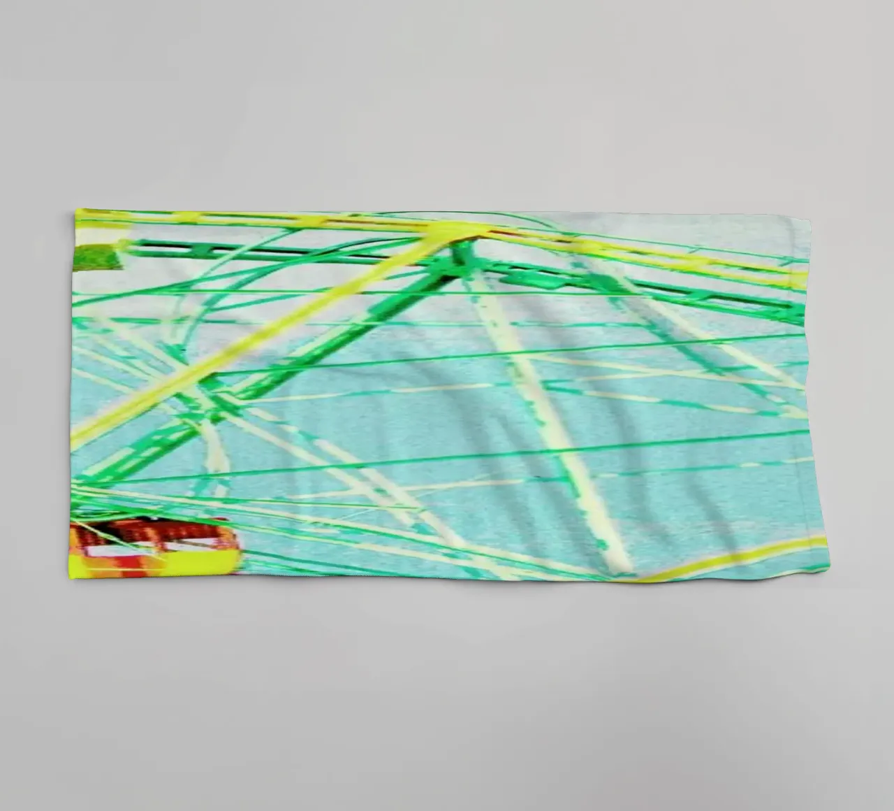 Ferris Wheel towel by Mina Teslaru
