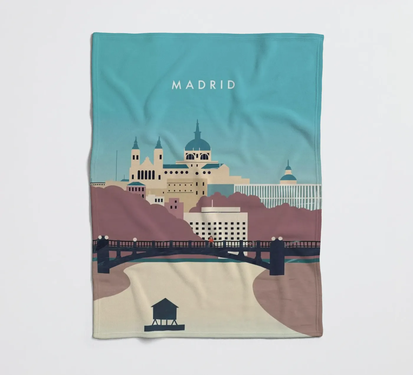 Madrid Fleecedecke von Katinka Reinke