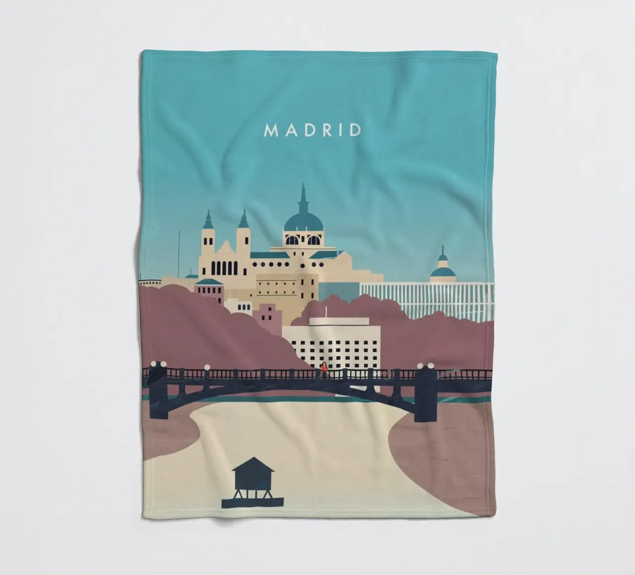 Madrid fleecedeken van Katinka Reinke