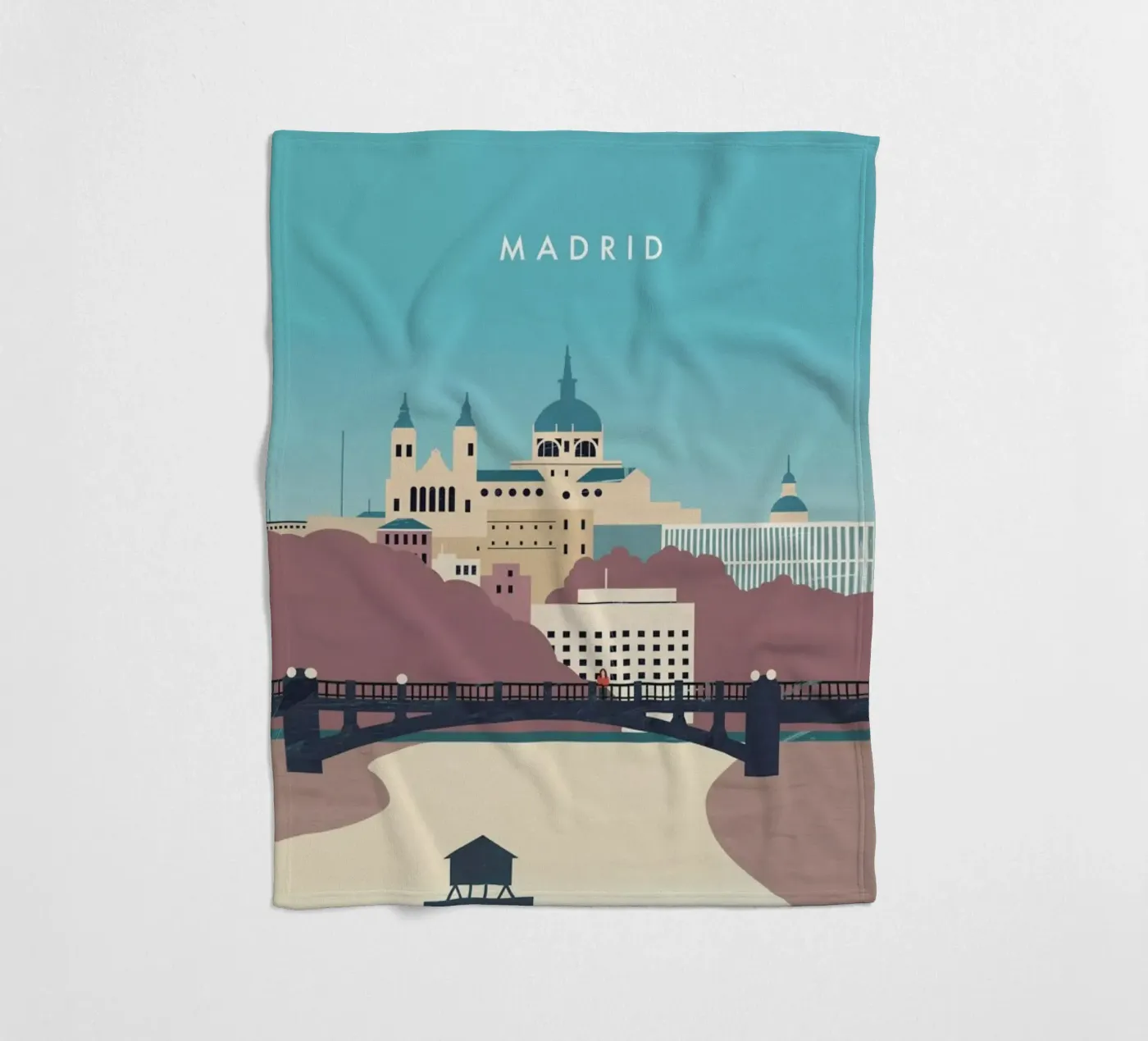 Madrid Fleecedecke von Katinka Reinke