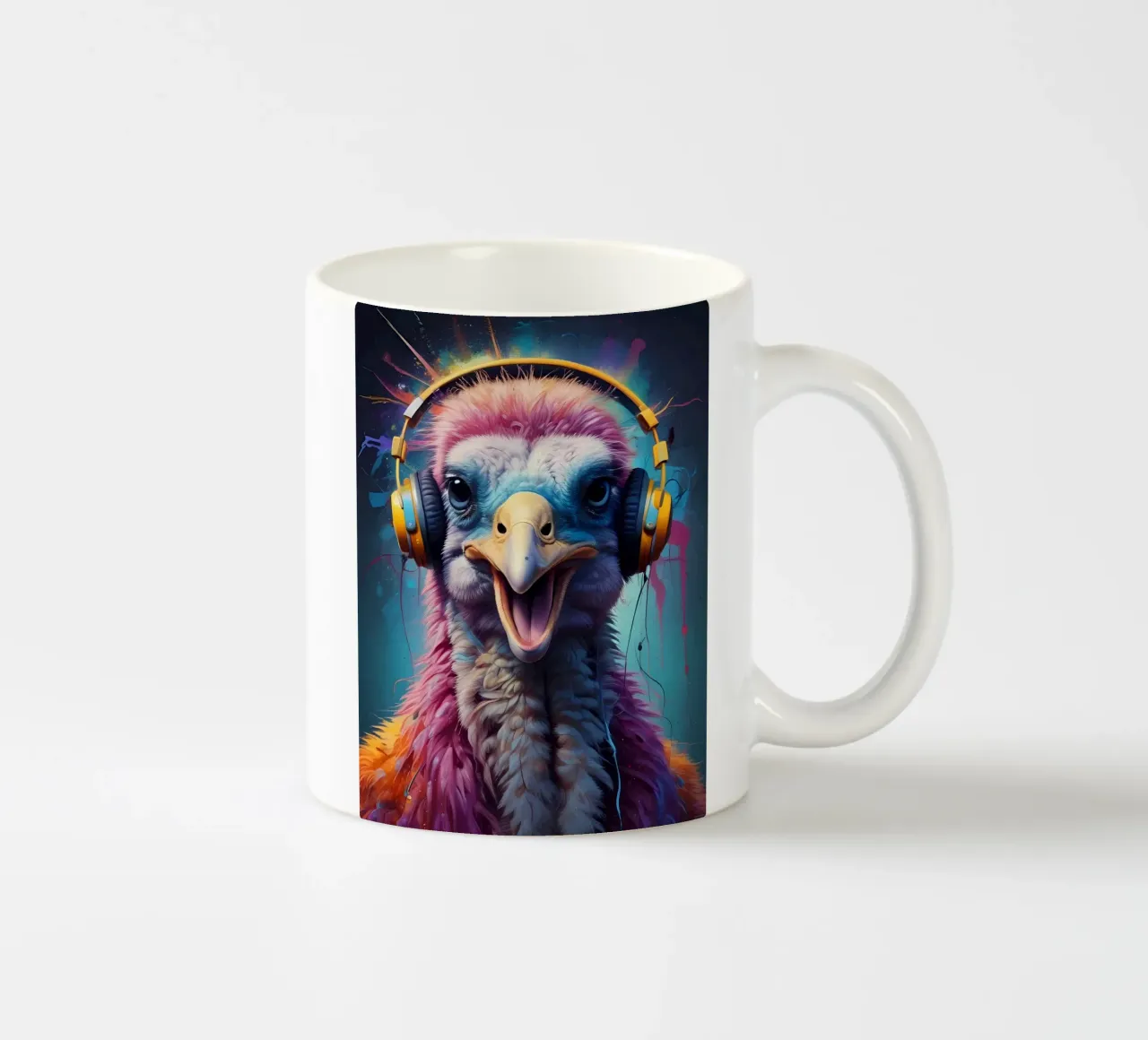 Struzzo melomane tazza in ceramica da MakArena